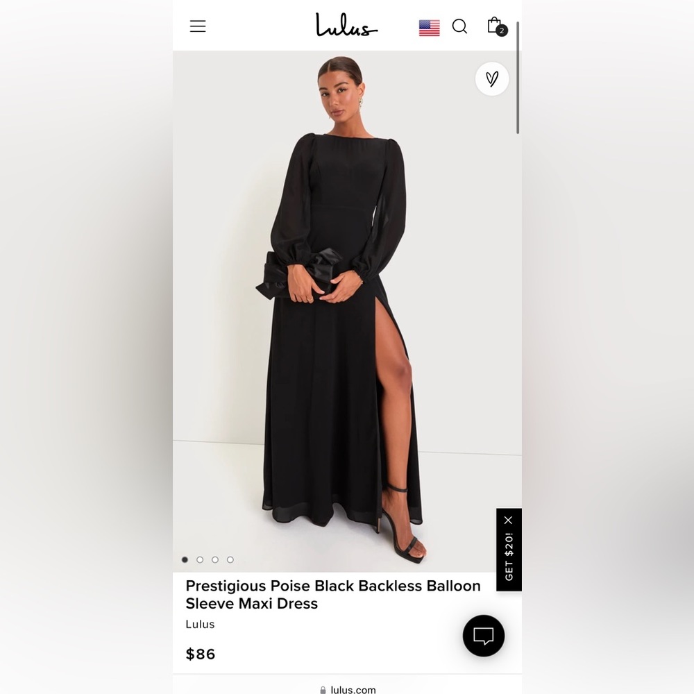 Long sleeve black dress